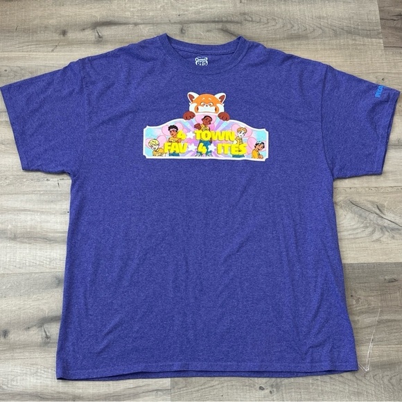 Disney Tops - Purple Oversized PixarFest 2024 Turning Red 4*TOWN Shirt Disneyland Red Panda